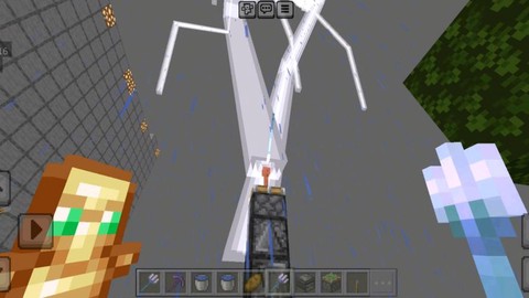 我的世界怎么做闪电塔