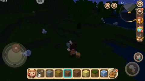 迷你世界怎么变黑夜